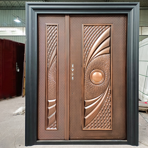 TECHTOP Moderno Exterior Metal Hierro Acero Inoxidable Seguridad Una <span class=keywords><strong>y</strong></span> <span class=keywords><strong>Media</strong></span> <span class=keywords><strong>Puerta</strong></span> <span class=keywords><strong>Aluminio</strong></span> Fundido Otra <span class=keywords><strong>Puerta</strong></span> para Casa Villa - Product Image 1