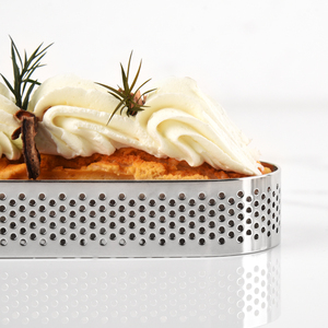 <span class=keywords><strong>Set</strong></span> di 6 Stampi per Torte Ovali Senza Cuciture in Acciaio Inox da 5 Pollici, Stampo per Dessert Francese, Utensili per <span class=keywords><strong>Pasticceria</strong></span> - Product Image 5