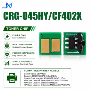Kompatibler <span class=keywords><strong>CF402X</strong></span> CRG-045HY Toner-Reset-Chip für Canon MF634Cdw LBP612Cdw HP M252dn M277dw M274n Tonerkartuschen-Chip - Product Image 1