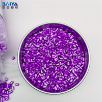 Lot maître en plastique granulés de plastique violet petg colour