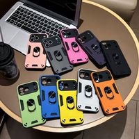 Coque de téléphone pour homme tendance, antichoc, avec support rotatif à 360 degrés, style armure, 2-en-1, en élastomère thermoplastique, couleur peinte