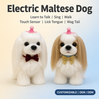 Jouet pour chien Samoyède en peluche super douce avec nœud papillon rouge, anti-stress, doublure en maille lavée