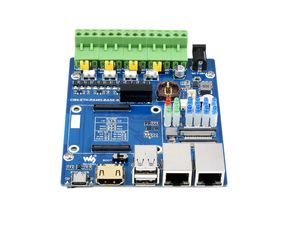 Placa base Waveshare Dual ETH Quad RS485 (B) para módulo de computación Raspberry Pi 4, Gigabit Ethernet, RS485 aislado de 4 canales K643 - Product Image 4