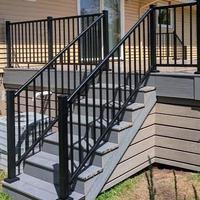 Rampe de terrasse en aluminium de qualité supérieure pour terrasse extérieure avec poteaux robustes et options de couleurs personnalisées