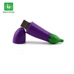 Regalo de promoción logotipo personalizado berenjena Soft Shell portátil de gran capacidad USB 2,0 usb 3,0 Flash Drive - Product Image 6