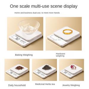 लोकप्रिय डिजाइन प्लास्टिक डिजिटल रसोई खाद्य स्केल घरेलू इलेक्ट्रॉनिक वजन किलोग्राम किलोग्राम - Product Image 3