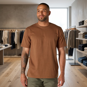 T-shirt pour homme en coton 100% de haute qualité, 260 g/m², imprimé animal, renne amusant, basique, doux, léger, noir, vente en gros - Product Image 3
