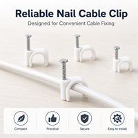 Clip flexible pour la gestion des câbles électriques, pince de support pour conduit à fixation rapide pour installation murale et sur panneau