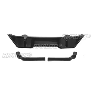 F44 Rear Bumper Lip Diffuser Carbon Fiber Look MP Style Rear Bumper <b>Splitter</b> Car Accessories for BMW F44 2014-2021 Body Kit - Product Image 5