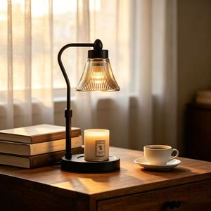 LANJO Nordic Style Electric Candle Warmer <b>Light</b> Safety Flameless Jar Melting Lamp with adjustable <b>pole</b> - Product Image 2