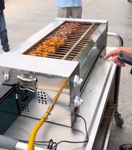 Schnelle Heizung Rauchfreie Lamm-Kebab-Maschine <span class=keywords><strong>Rotary</strong></span> Kebab-Maschine Griller Barbecue Grill Souvlaki Lamms pieße Maschine - Product Image 6