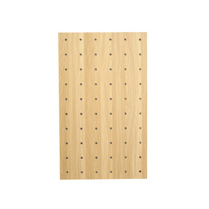 Solid Wood Pegboard Storage <b>Rack</b> Adjustable Wall Mounted For Bathroom Bedroom Living Room Display <b>Shelves</b> - Product Image 3