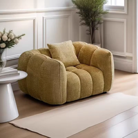 Fauteuil nuage individuel en velours, fauteuil d'appoint compressé dans une boîte pour salon, chambre, appartement, décoration