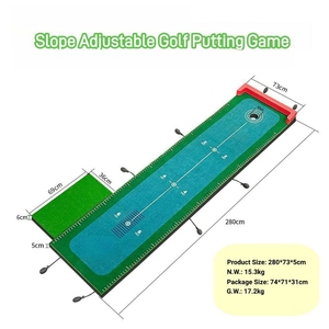 2024 Tapis de <span class=keywords><strong>golf</strong></span> pliable et portable nouvellement conçu avec pompes à air pour le réglage de la pente - Product Image 6