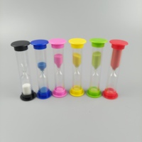 Minuterie de sable sablier coloré verre de sable horloge de sable ensemble de minuteries 30sec 1min 2mins 3mins 5mins 10mins cadeau de minuterie pour les enfants
