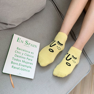 Chaussettes d'été en coton tricoté respirantes et amusantes à motifs émotionnels pour femmes, collection 2026 – Vente en gros - Product Image 6