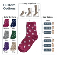 Chaussettes Jacquard Personnalisées sur Mesure, Respirantes et Confortables en Coton Peigné, pour Hommes et Femmes, Idéales pour le Sport et la Vie Quotidienne en Automne
