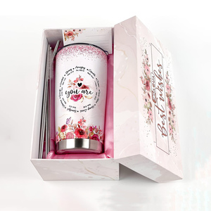 Taza de café de acero inoxidable personalizada, regalos cristianos para mujeres, regalos bíblicos de aliento para mamá, hermana, juego de regalos de cumpleaños - Product Image 1