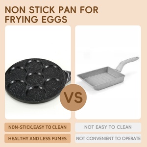 Modern Design Smiley Motif Fried Egg Pancake <b>Pan</b> <b>Nonstick</b> Metal Mould Maker for Kids Kitchen Tool - Product Image 5