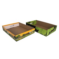 Plateau en carton recyclable Plateaux d'expédition de boissons empilables Plateaux d'affichage de boissons personnalisés pour la vente au détail