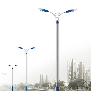 Mejor venta Sistema Solar Led poste turbina eólica energía calle luz acero poste personalizable apariencia Color - Product Image 5