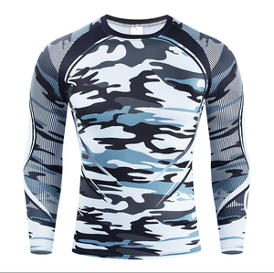 เสื้อยืดแขนยาวลายพรางแบบเทคนิค ป้องกันแสงแดด UPF50 แห้งเร็ว เหมาะสำหรับวิ่งออกกำลังกายกลางแจ้ง - Product Image 4