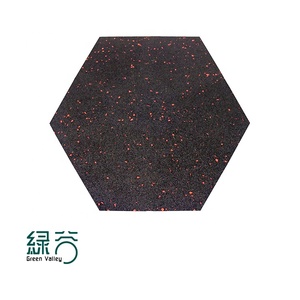 Al aire libre Sexangle baldosas de goma/caucho táctiles azulejos para los niños juegos de jardín/al aire libre baldosas - Product Image 3