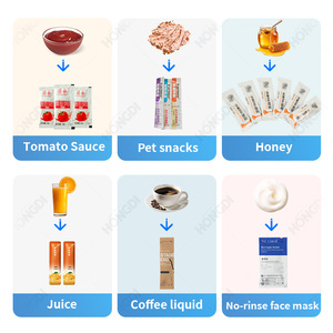 Automatic multi-channel liquid <b>tomato</b> sauce, jam and honey filling and packaging machine - Product Image 4