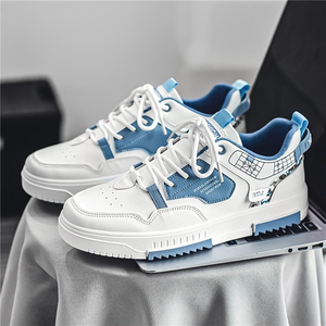 Chaussures de course montantes homme toutes saisons 2026 légères avec tige en maille et doublure en cuir véritable – Chaussures blanches - Product Image 1
