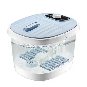 EILISON Health Care Portable Shiatsu Pedicure Light rilassante multifunzione Foot Spa Bath Massage Machine con calore