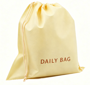 Sac à cordon en non-tissé thermosoudé, imprimé sur mesure, portable, pour cadeaux, voyages et rangement - Product Image 5