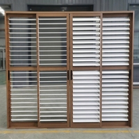 Porte de ventilation coulissante électrique en aluminium avec fonction coupe-vent, occultation totale à 100 %, design moderne et durable pour fenêtres en oriel