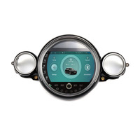 Lecteur multimédia automobile Kanor 9 pouces Android 13 Qualcomm 8 cœurs 6+64 Go DSP, CarPlay/WiFi/GPS, montage sur tableau de bord pour BMW Mini 2007-2010