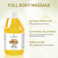 Huile essentielle de gingembre 100% pure de qualité supérieure Ingrédient de parfum naturel pour stimuler la croissance des cheveux et soulager les douleurs musculaires 1KG/Gallon