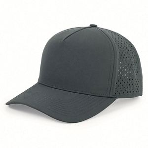 Casquette de baseball personnalisée en gros à 5 panneaux, perforée au laser, haute visibilité, avec porte-t-shirt, imperméable, personnalisable - Product Image 2