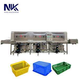 <span class=keywords><strong>Machine</strong></span> de nettoyage entièrement automatique pour paniers alimentaires, équipement de nettoyage haute pression pour paniers en plastique - Product Image 5