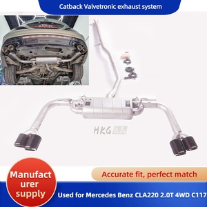 Système d'échappement Catback Valvetronic en acier inoxydable 304 pour Mercedes Benz <span class=keywords><strong>CLA220</strong></span> 2.0T C117 4WD 2013-2019, compatible avec GFC - Product Image 1