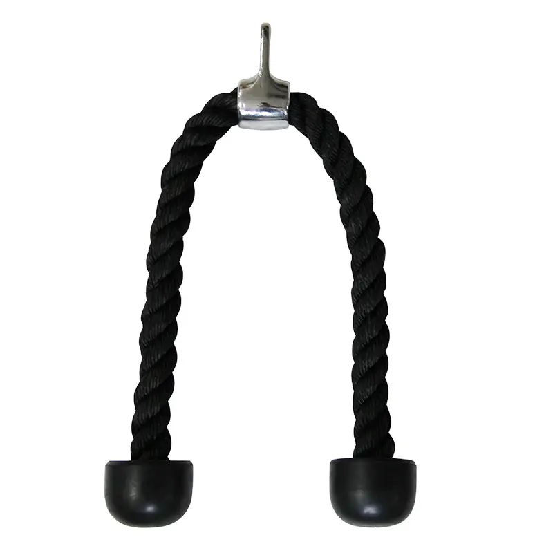 Hot Sale Gym Fitness Zware Capaciteit Zwarte Gym Triceps Touw Voor Krachttraining