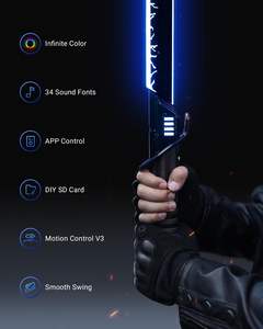 Lgt Saberstudio Métal Poignée <span class=keywords><strong>Sabre</strong></span> <span class=keywords><strong>Laser</strong></span> Katana Épée Galaxy Guerrier Prop Personnalisable <span class=keywords><strong>Laser</strong></span> Épée Mouvement Contrôle Couteau <span class=keywords><strong>Sabre</strong></span> <span class=keywords><strong>Jouet</strong></span> - Product Image 2