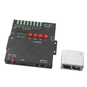 Хит продаж: полноцветный контроллер X8 Pixel SPI DMX512 1990 протокола для матричных светодиодных экранов, 12В/24В - Product Image 2