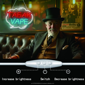 Letrero LED de neón acrílico para tienda de tabaco y cigarrillos electrónicos, luz indicadora colgante para interiores y exteriores, tablero de exhibición con luz indicadora para tienda, 5V 12V - Product Image 2