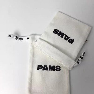 Petit sac de supermarché en toile de coton personnalisé avec logo, en tissu mousseline, avec cordon de serrage, sacs cadeaux recyclés imprimés pour le Black Friday - Product Image 5