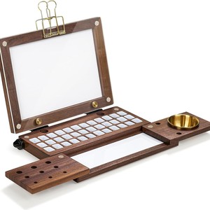Boîte à peinture en bois pour aquarelle transfrontalière, palette de peinture à l'huile en bois, boîte à peinture en bois multi-compartiments pour aquarelle - Product Image 1