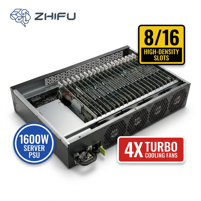 Professional P30 Phone Farm Box 4U Rackmount Server Chassis Metal Power Supply 20/30 Ports USB 2.0 Hub App Testing Social Media