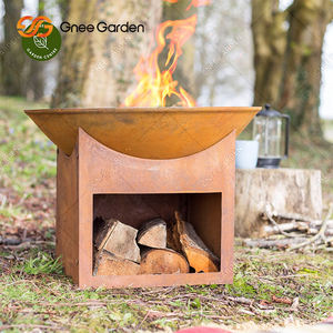 Foyer en acier corten personnalisé pour jardin extérieur Conception de combustion du bois en métal durable Vente en gros pour combustible de bois de chauffage créatif - Product Image 4