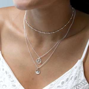 Inspire jewelry Summer Beach Travel Hawaiian Surfer Lovers collana con ciondolo a onda oceanica in acciaio inossidabile placcato oro 18 carati ragazza - Product Image 3