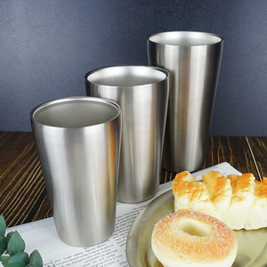 ब्राइट सीरीज स्टैकेबल डबल वॉल सिंपल डिजाइन स्टेनलेस स्टील सिंगल वॉल बीयर मग टम्बलर मग - Product Image 5
