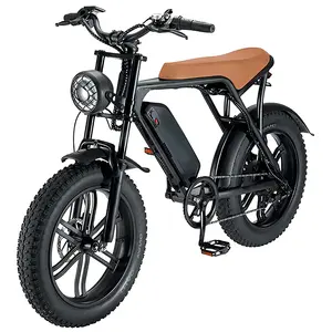 Pedal ile yüksek kalite CE OUXI ebike 48V 750W güçlü elektrikli şehir bisikleti 48 30AH 20 inç yağ lastik dağ elektrikli bisiklet