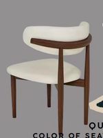 Ensemble de 4 chaises de salle à manger modernes en bois, ergonomiques, avec revêtement en tissu, pieds coniques, repose-pieds, beige, pour maison, appartement, parc, hôtel