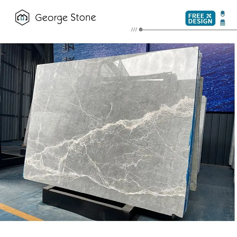 High Quality Polished Slab Grey Marble Using For The Flooring M-HA05S onyx stone
